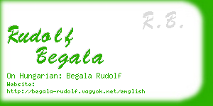 rudolf begala business card